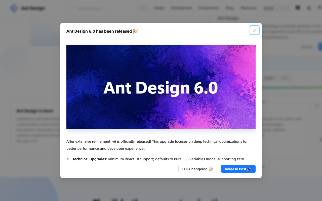 Ant Design公式サイト