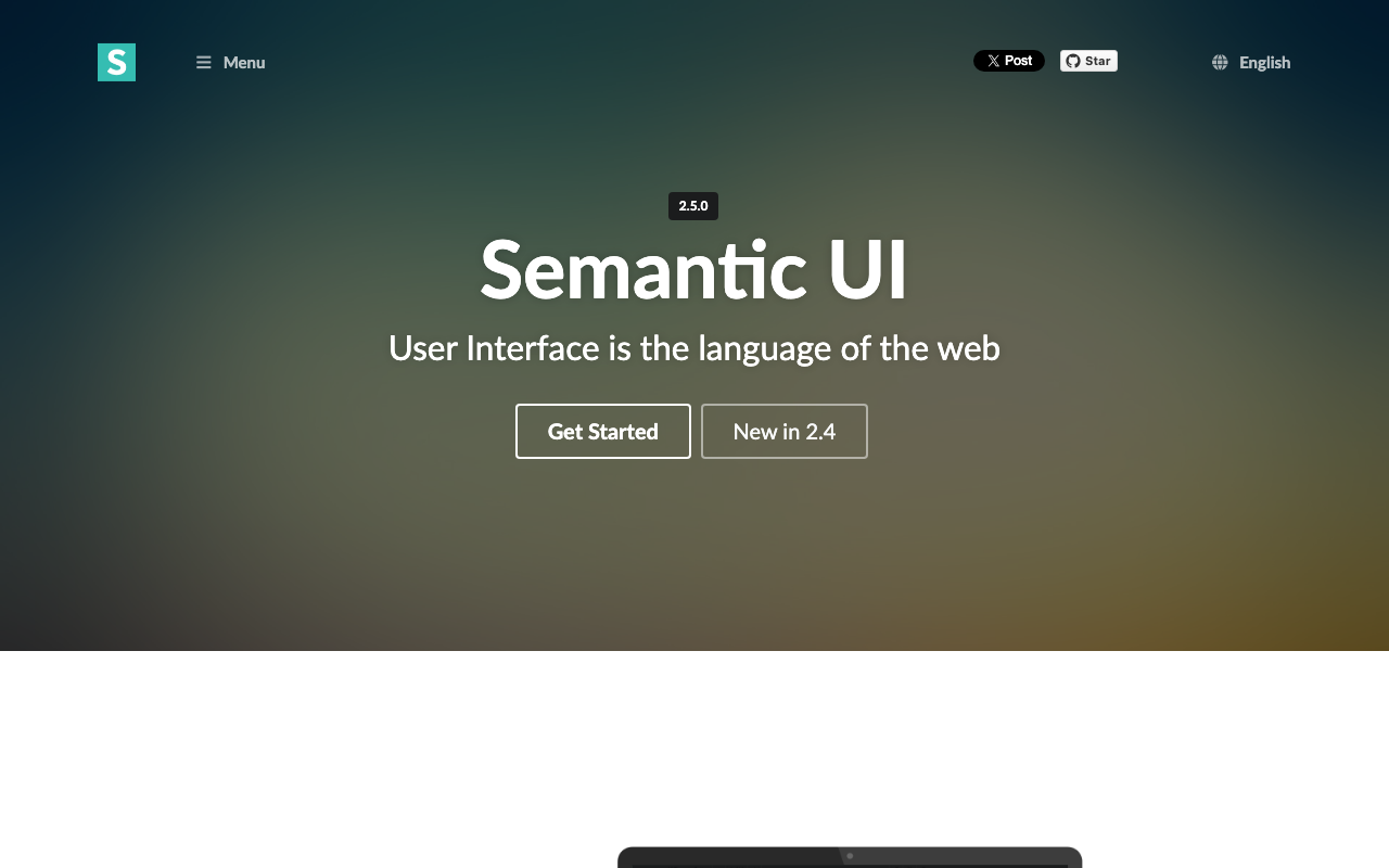 Semantic UI公式サイト