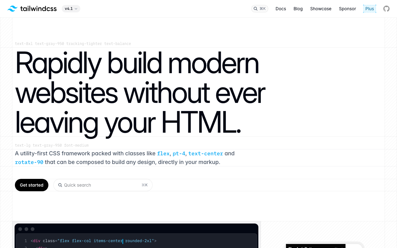 Tailwind CSS公式サイト